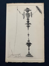 Dali. Deux fatrasies 1963 with 4 original engravings.