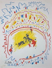 Pablo Picasso Lithograph. 1957.