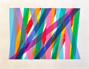 Dorazio, Piero. Abstract Strips. Silkscreen signed and numbered by the artist.