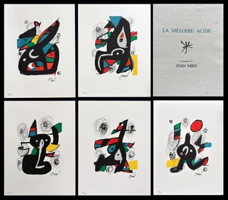 Miro. La Melodie Acide 14 lithographs in color.
