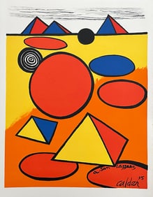 "A San Lazzaro". Original lithograph by Alexander Calder. 1975