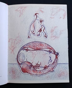 Hommage to Max Ernst, 1976. Color lithograph by Ernst.