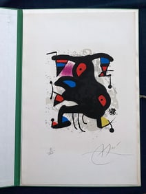 MIRO. Lettre dite du Voyant. with a signed and numbered lithograph