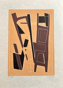 Alberto Magnelli Engraving. 1971. One of 30 copies.