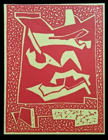 Alberto Magnelli linocut. 1959.