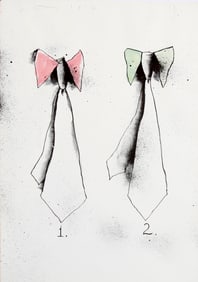 Jim Dine. TIES. Lithograph 1970/76. Signed and numbered