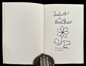 Salut a Rene Char.  George Braque, P.A.Benoit March 1955