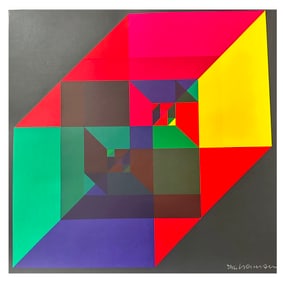 Domberger silkscreen calendar. International Contemporary Art. 1973. 13 signed serigraphs.