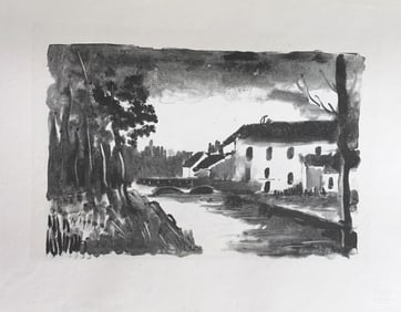 Maurice de Vlaminck Lithograph, 1925. One of 575 copies.