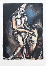 Georges Rouault Pochoir. 1959, from the portfolio Douze Contemporains.