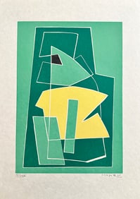 Alberto Magnelli Engraving. 1971. One of 30 copies.