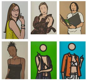 Twenty Six Portraits by Julian Opie. With 16 lithographs, 5 Lambda prints, & 5 screenprints