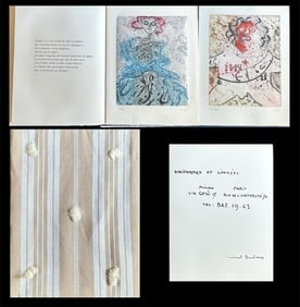 Dames et Generaux. With 10 etchings by Enrico Baj. 1964.