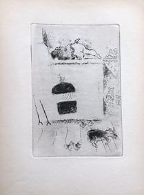 Les Sept Peches Capitaux, 1926, with 15 etchings by Marc Chagall. Simon Kra Paris, 1926.