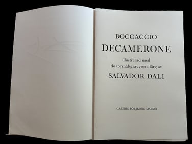 Dali, Salvador. Le Decamerone. With 10 signed engravings.