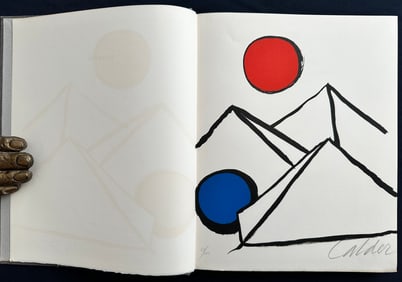 Calder, Alexander. Fits and Starts, with a signed lithograph.