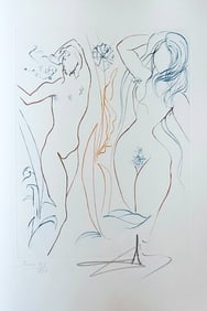 Paradis Perdu (Paradise Lost) by John Milton. With 10 signed drypoints by Salvador Dali