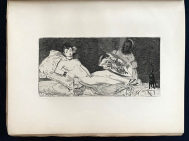MANET. Histoire de Edouard Manet et son oeuvre, 1902. With two etchings