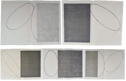 Robert Mangold - Friedrich Holderlin. Seven Maxims, with 5 large original lithographs
