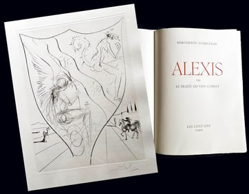 Salvador Dali. Alexis ou le traité du vain combat. With an original signed etching. 1971.