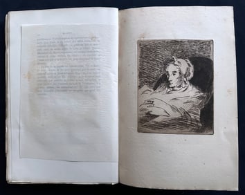 Manet by Bazire. 1884. with two etchings.