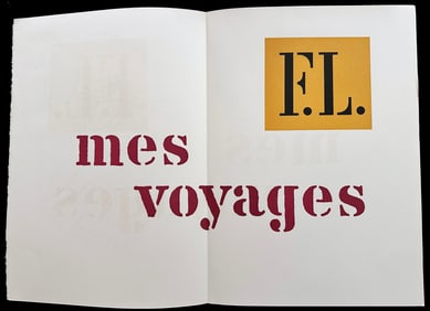 Leger Mes Voyages Paris 1960, with 26 lithographs
