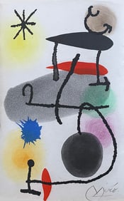 Miro Le Dedans & Le Dehors. Deluxe. With a signed and numbered Aquatint.