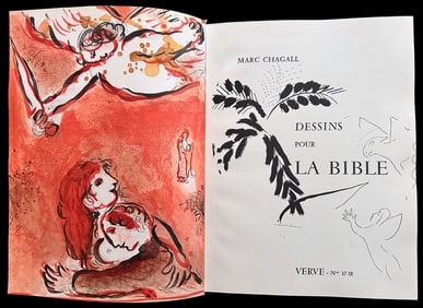 Revue Verve 37-38. Chagall Dessins pour la Bible. 1960. With 24 original lithographs.