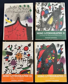 Miro Lithographe set of 4 volumes. 32 original lithographs.