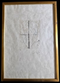 Original signed and numbered drypoint by Salvador Dali, 1968.