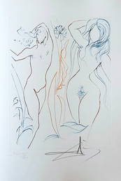 Paradis Perdu (Paradise Lost) by John Milton. With 10 signed drypoints by Salvador Dali