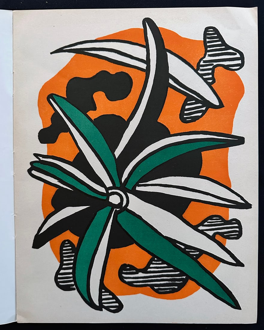 Xxe Siecle 2 1952 Lithographs by Leger Lapique Magnelli….: Nouvelle Series XXe Siecle 2 Nouvelles Conceptions de l’Espace. Illustrator Fernand Leger, Charles Lapicque, Alberto Magnelli, Jacques Villon. Cahiers d’Art, San Lazzaro, Paris, 1952. 1st Edition.