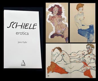 Schiele. Erotica. Portfolio with 20 lithographs, one of 200 copies
