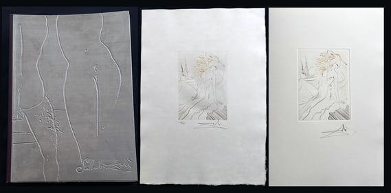 Dali Le Decameron. Deluxe 10 signed etchings + suite of 10 signed/numbered etchings. One of 25