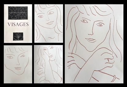 Matisse-Reverdy. 1946 Visages, with 14 original lithographs, one of 200 copies