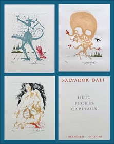 Dali Salvador. Les Huit peche capiteaux, with 8 signed and numbered etchings, 1967, one of 125
