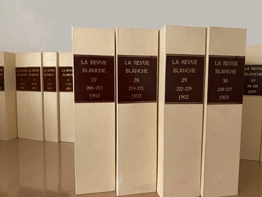 La Revue Blanche, complete collection. 1891/1903. With 18 orig. liths Bonnard, Lautrec, Redon and