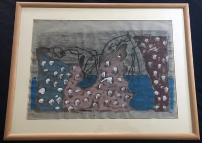 Markus Lupertz. Greece-Istanbul, 1987. Mixed Media on cardboard