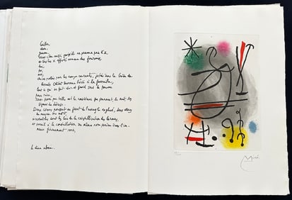 Vingt-deux poems, 22 signed/numbered prints by Soulages, Calder, Miro, Ernst, Hartung and others