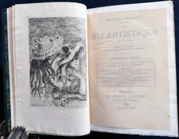La vie artistique, 8 vols, with prints by Renoir, Pissarro, Rodin and others. 1892/95.