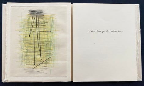 Picasso. Autre Chose Que De L’Enfant Beau, With Color Drypoint Engraving. Louis Broder 1957