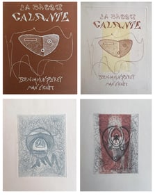 Ernst. La Brebis Galante. 1949. With 3 original etchings in color by Max Ernst