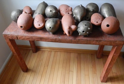 Luigi Mainolfi Campane e Campanacci, 1987. Sculpture in Bronze and Terracotta.