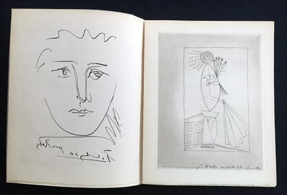 Picasso. L'Age de Soleil. Picasso, Godet. With one original drypoint, one of 100 copies, 1950.