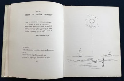 Pomme Endormie. With 8 lithographs by Giacometti. Lena Leclercq, 1961, one of 100 copies