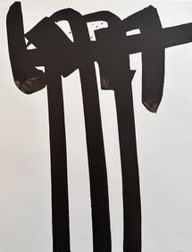Original lithograph by Pierre Soulages. 1970. From Xxe siecle.