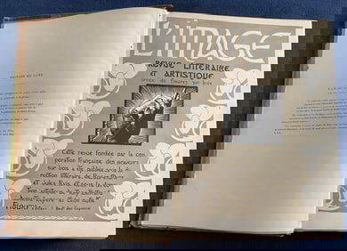 L’image. French Literary and Artistic Magazine, 12 Issues Bounded. Paris, Floury, 1896-1897.