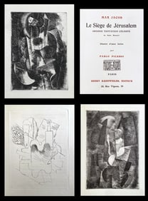 Le Siège de Jérusalem. With three cubist etchings by Picasso. 1914, one of 106 copies