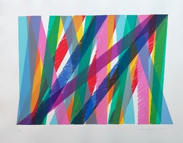 Dorazio, Piero. Abstract Strips. Silkscreen signed and numbered by the artist.