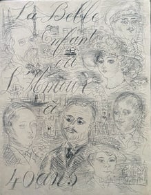 Dufy La Belle Enfant ou l’Amour a Quarante Ans. 94 Etchings by Dufy, 1930.
